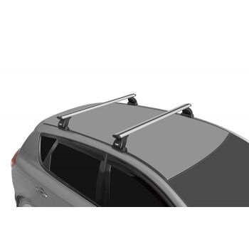 Багажник/базовый комплект для штатных мест LUX с адаптерами 966/Алюминиевая дуга крыловидный профиль L=1260 комплект 2 шт Атлант 8824