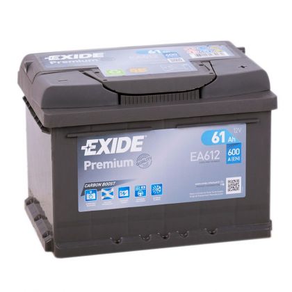 EXIDE Premium 61Ah низкий О.П.