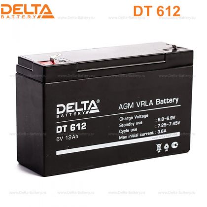 Delta DT 612 (6V / 12Ah)