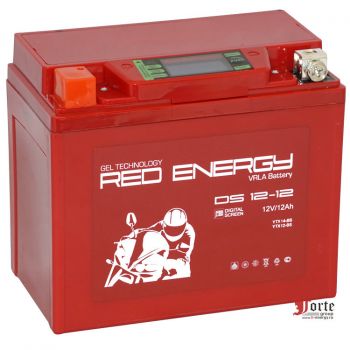 Red Energy (RE) DS 12-12 GEL, стартерный аккумулятор для мототехники и скутеров.
